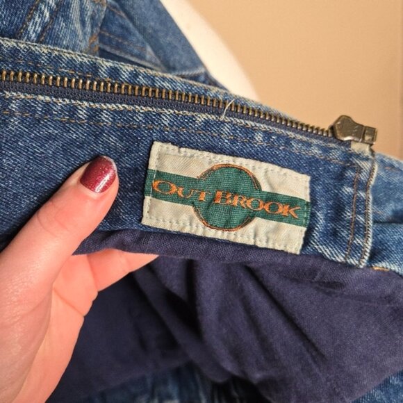 Vintage Outbrook Denim Tribal Print Jacket with Hood - Picture 9 of 11